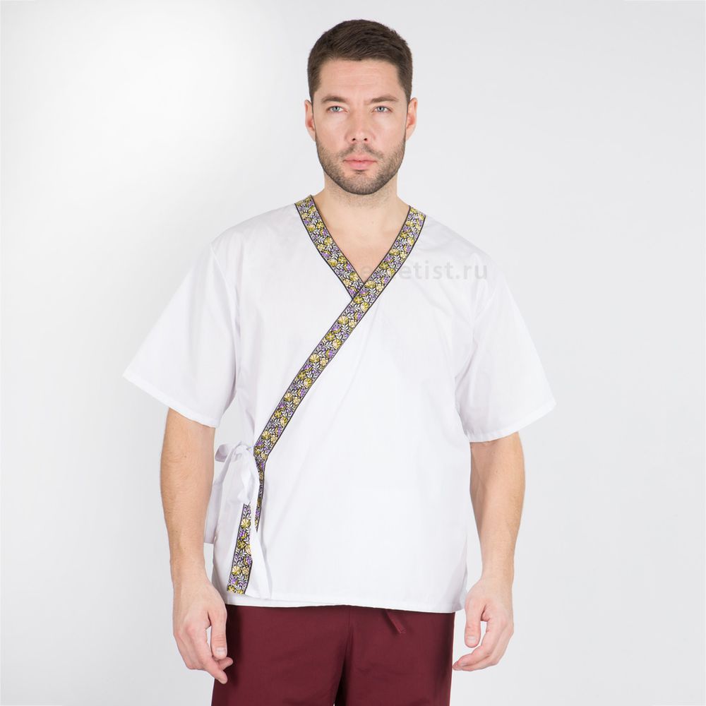 Блуза мужская с азиатским кантом (ТС plus size)