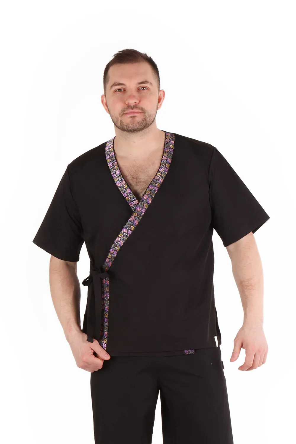 Блуза мужская с азиатским кантом (ТС plus size)